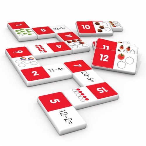 Junior Learning Subtraction Dominoes 2/Bundle (JRL482-2) Perspective: top
