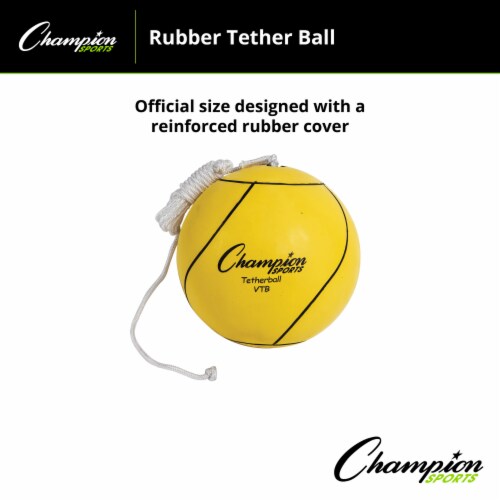 Champion Sports Tether Ball, Optic Yellow, Pack of 2 Perspective: top