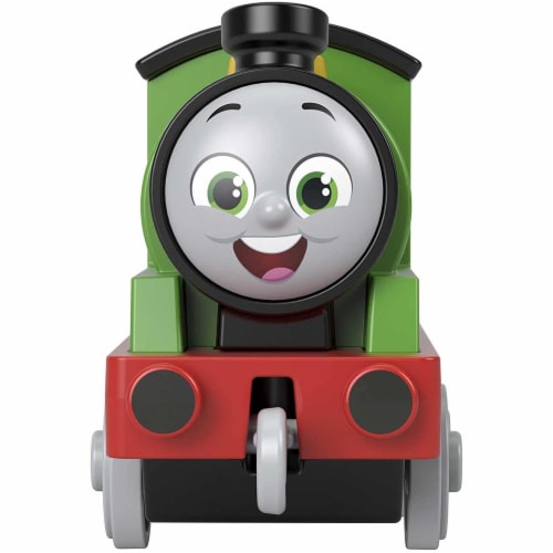 Thomas & Friends Fisher-Price Percy die-cast Push-Along Toy Train Engine for Preschool Kids Perspective: top
