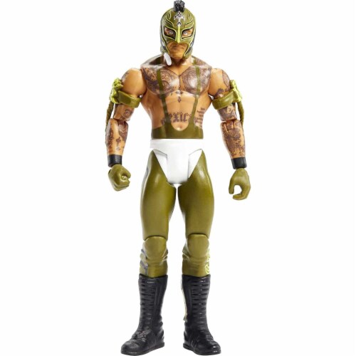 WWE Basic Rey Mysterio Action Figure, Posable 6-inch Collectible Perspective: top