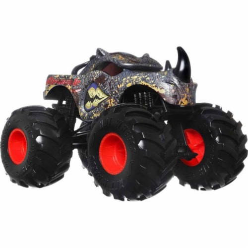 Hot Wheels Monster Truck 1:24 Scale 2022 Rhinomite Giant Wheels, 1 - Kroger