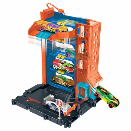 Mattel® Hot Wheels® City Parking Garage PlaySet Perspective: top