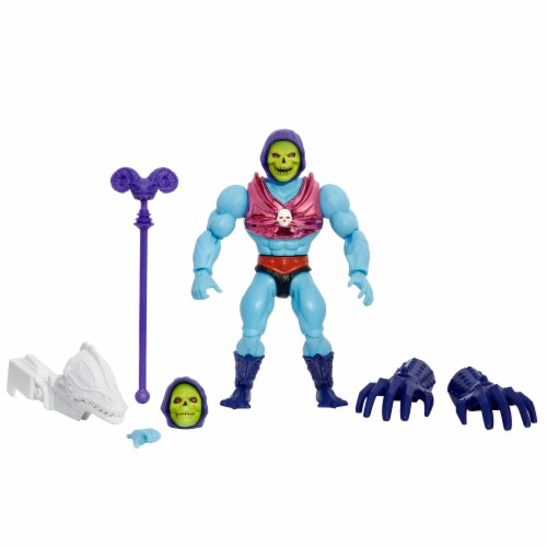 Masters of the Universe® Terror Claws Skeletor Retro 80s Evil Claw-Swinging Figure Set Mattel Perspective: top