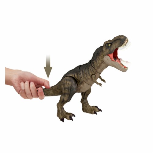 Mattel THRASH N DEVOUR TYRANNOSAURUS REX Figure Perspective: top