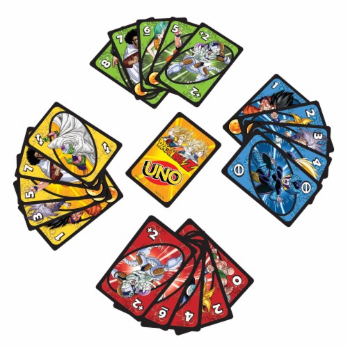 Mattel® UNO® Dragon Ball Z Card Game Perspective: top