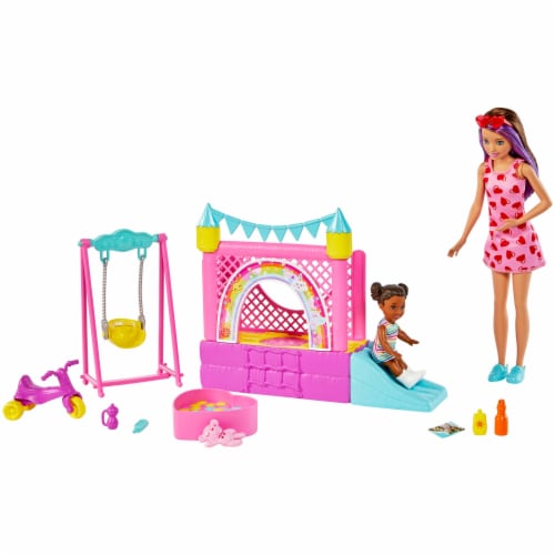 Barbie Skipper Doll & Playset with Accessories, Babysitting Set Themed to  Mealtime, Color-Change Toy Play