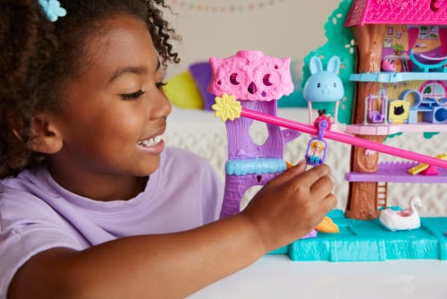 Mattel Polly Pocket™ Pollyville™ Pet Adventure Treehouse Playset Perspective: top