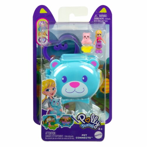 Polly Pocket Pet™ Connects Stackable Bear Compact Playset Perspective: top