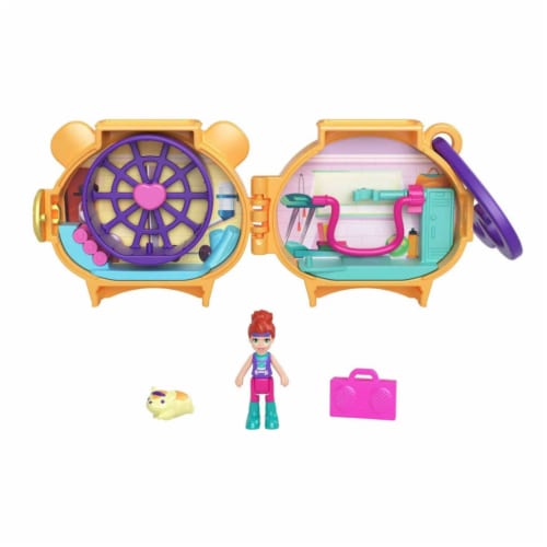 Polly Pocket Pet Connects Stackable Hamster Compact Playset Perspective: top