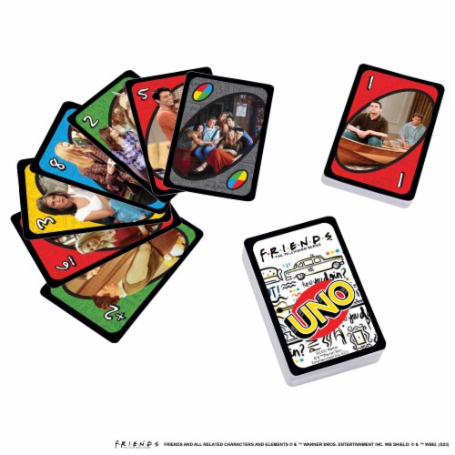 Mattel® Friends™ Uno® Card Game Perspective: top