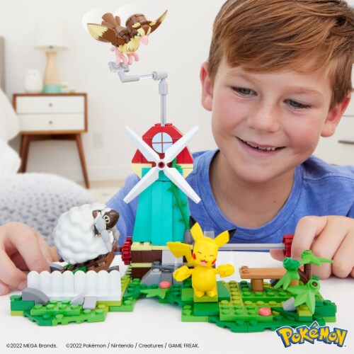 Mattel MEGA™ Pokemon™ Countryside Windmill Builder Set Perspective: top