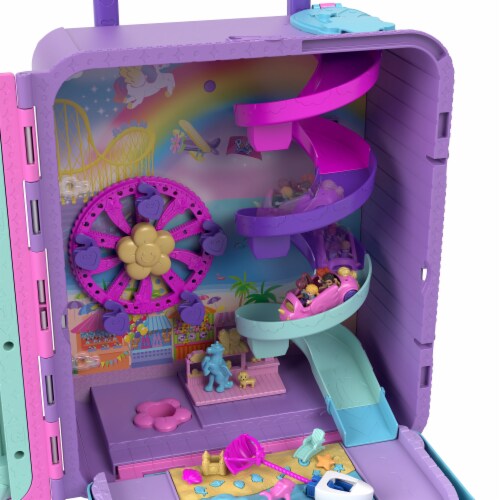 Mattel® Polly Pocket™ Pollyville™ Resort Roll Away Playset Perspective: top