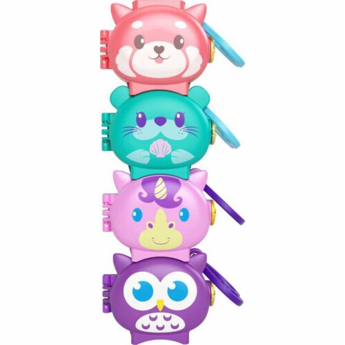 Polly Pocket Pet Connects Red Panda Compact Playset Perspective: top