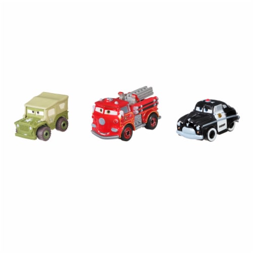 Mattel Cars Mini Racers Protect & Serve Set Perspective: top