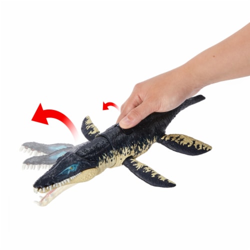 Mattel® Jurassic World Dino Trackers™ Wild Roar Kronosaurus Figure Toy Perspective: top
