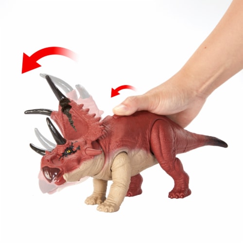 Mattel® Jurassic World Wild Roar Diabloceratops Figurine Perspective: top