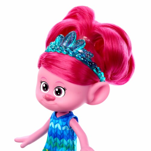 Mattel Trolls 3 Band Together Trendsettin Queen Poppy Doll Perspective: top