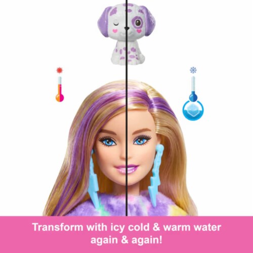 Mattel HRK41 Barbie Cutie Reveal Dalmatian Doll Perspective: top