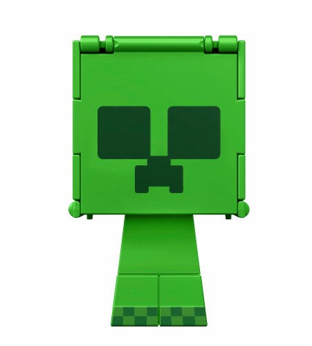 Minecraft Flippin Figs™ Creeper Charged Creeper Action Figure Perspective: top