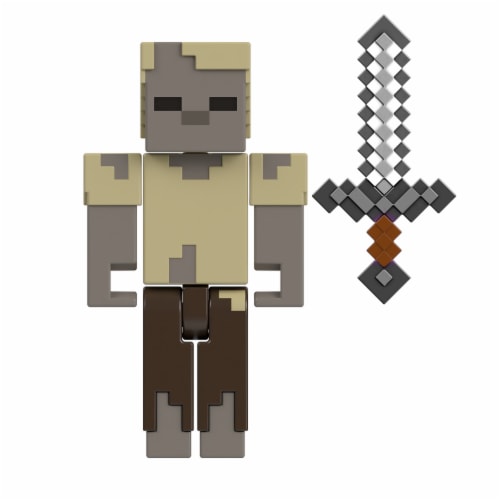 Mattel Minecraft Husk Zombie Action Figure, 1 ct - City Market Mattel Minecraft Husk Zombie Action Figure, 1 ct - City Market