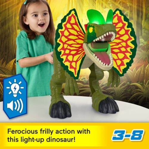 Fisher-Price Imaginext Jurassic World Thrash Attack Dilophosaurus Perspective: top
