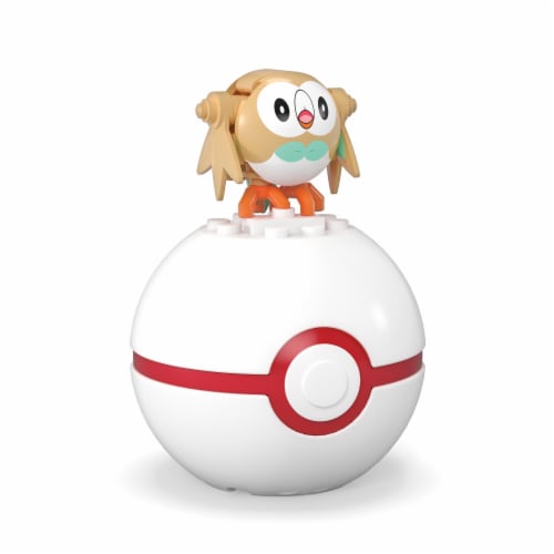 MEGA™ Pokemon™ Rowlet With Premier Ball Building Set Perspective: top