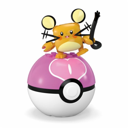MEGA™ Pokemon™ Dedenne With Love Ball Building Set Perspective: top