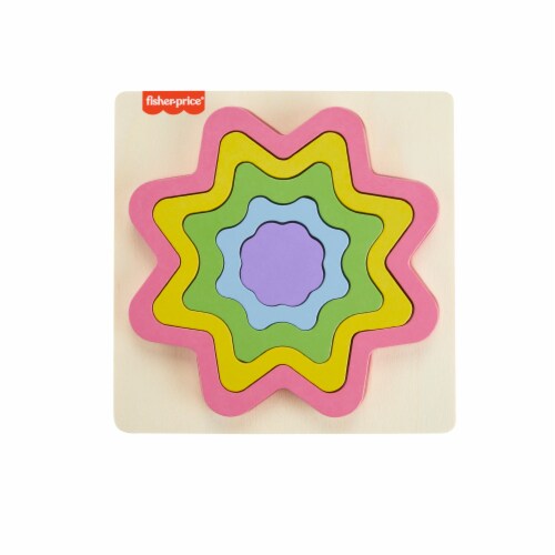 Fisher Price® Wooden Mini Rainbow Puzzle Perspective: top