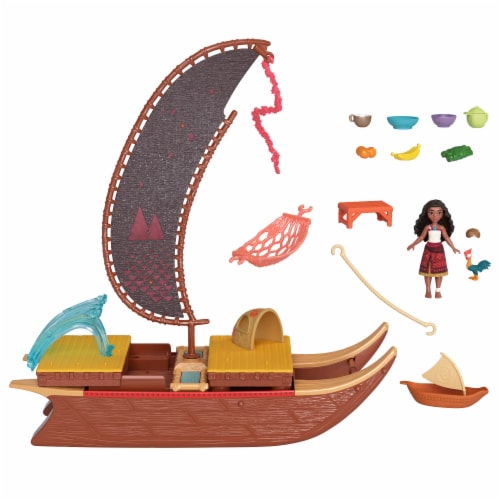 Mattel® Moana’s Adventure Canoe Playset Perspective: top