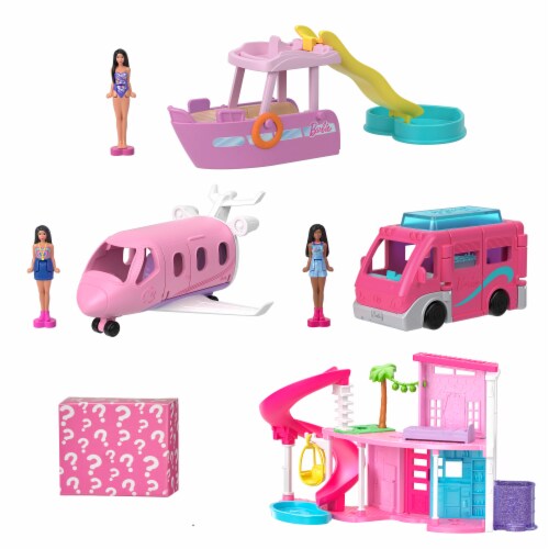 Mattel Mini Barbie Land Doll & Accessories Perspective: top