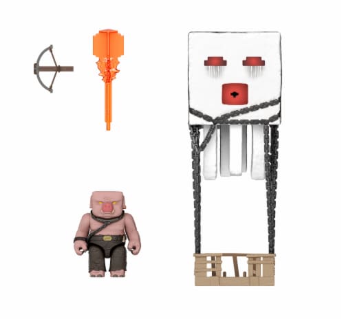 Mattel Minecraft Blast Attack Ghast Figure Set Perspective: top