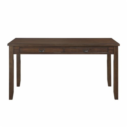 Lexicon Binghampton 60  Transitional Wood Dining Room Table in Dark Cherry Perspective: top
