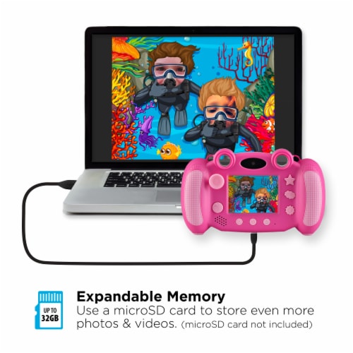 PlayZoom Snapcam Duo Kids Digital Camera - Pink Perspective: top