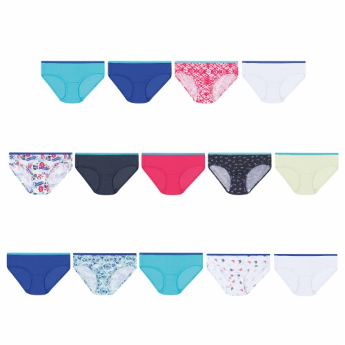 Hanes® Ultimate Girls' Tagless® Hipsters, 14 ct / Size 12 - Fred Meyer