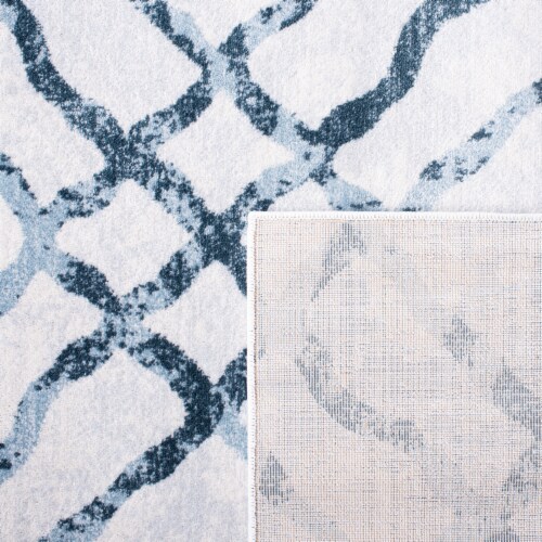 Safavieh Martha Stewart Isabella Area Rug - Ivory/Turquoise Perspective: top
