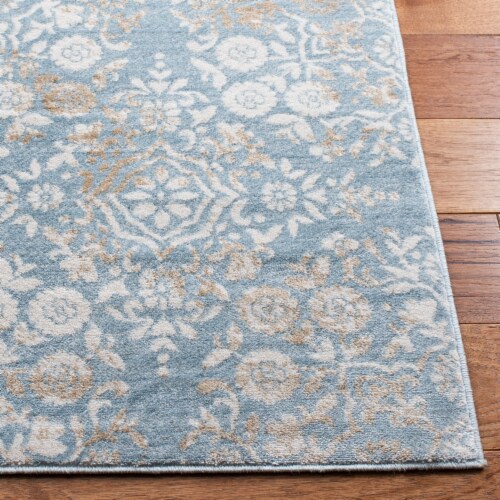 Safavieh Martha Stewart Isabella Rug - Denim Blue/Ivory Perspective: top