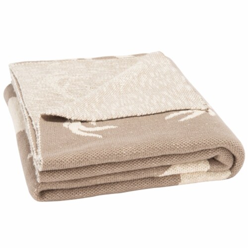 SAFAVIEH Yule Throw Grey Perspective: top