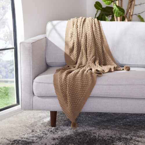 Safavieh Capra Throw - Brown Perspective: top