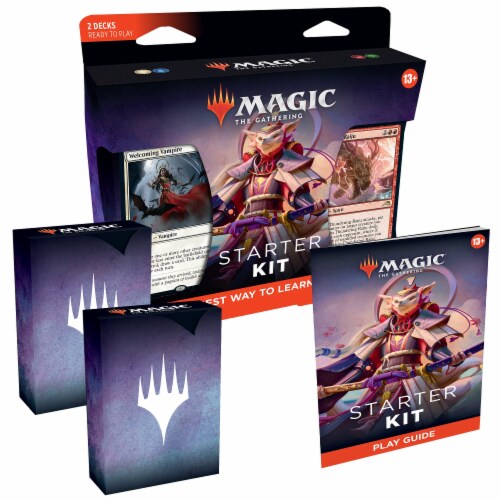 Hasbro Magic The Gathering Ready To Play Decks 2 MTG Arena Code Cards 2022 Arena Starter Kit Perspective: top