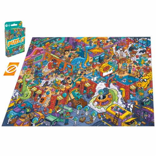 Hasbro Gaming® Competitive Puzzle Card Game Puzl It™ Perspective: top
