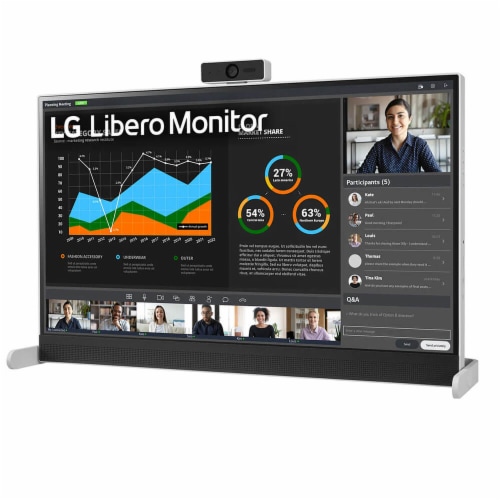 LG 27MQ70QC 27 inch QHD IPS HDR 10 Libero Monitor Perspective: top