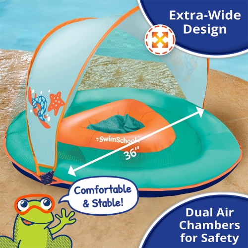 Baby swim seat deals with canopy
