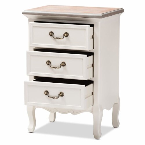 Whitewashed nightstand deals