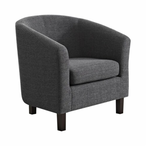 Home Square 2 Piece Contemporary Faux Leather Tub Chair Set in Red
