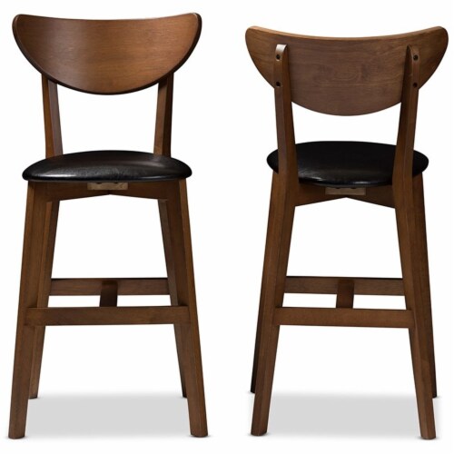 Bowery Hill 25  Counter Stool in Black and Brown (Set of 2) Perspective: top