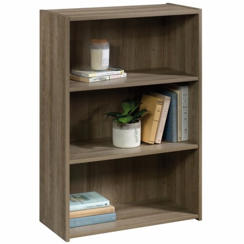 Home Square 2 Piece Modern Engineered Wood Bookcase Set in Summer Oak Perspective: top