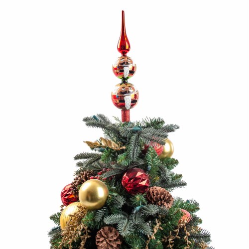 Northlight Green Universal Christmas Tree Topper Holder Perspective: top