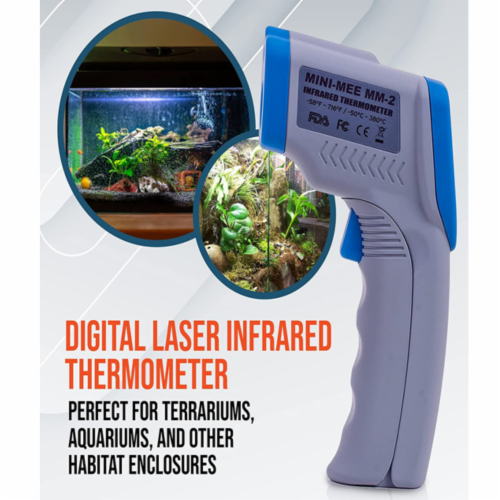Metris Instruments MM2 Mini Digital Reptile Thermometer, Gauge for Reptiles Perspective: top