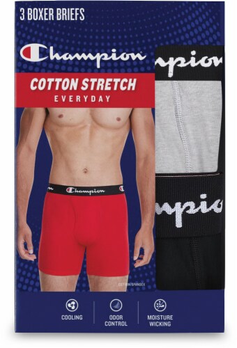 Champion Cotton Stretch Boxer Briefs 3 pk M Fry s Food Stores