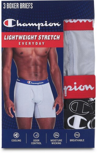 Champion® Lightweight Stretch Boxer Briefs Perspective: top